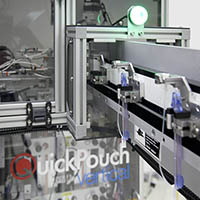 QuickPouch Vertical ACS Plus (first generation) Form Fill Seal Pouch Machine with automatic loading and outfeed conveyor